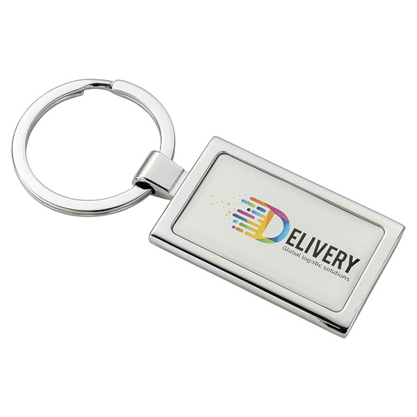 Domed Metal Key Ring