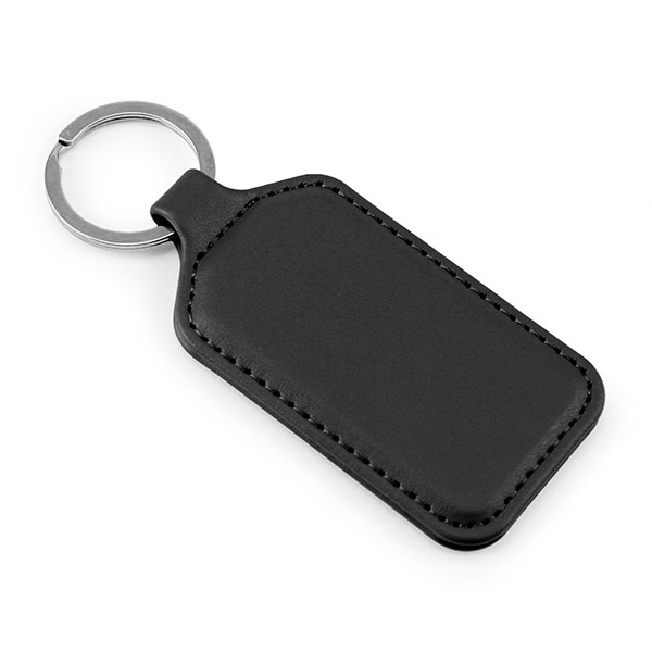 Porto rPET Rectangular Key Ring - Debossed