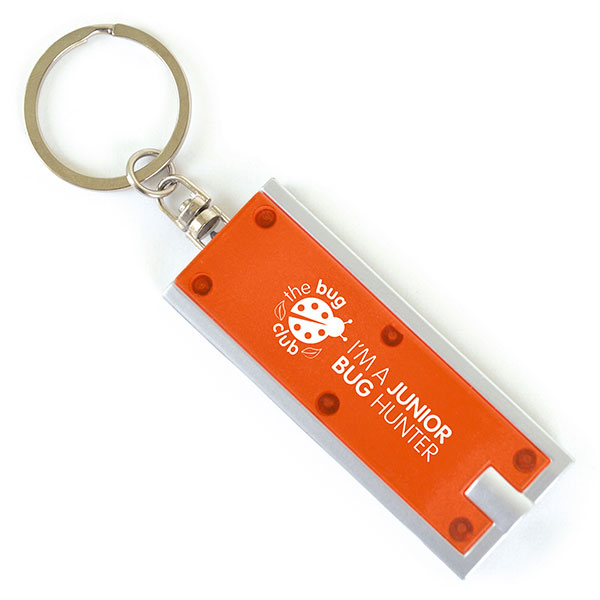 Flat LED Torch Key Ring - 1 Colour
