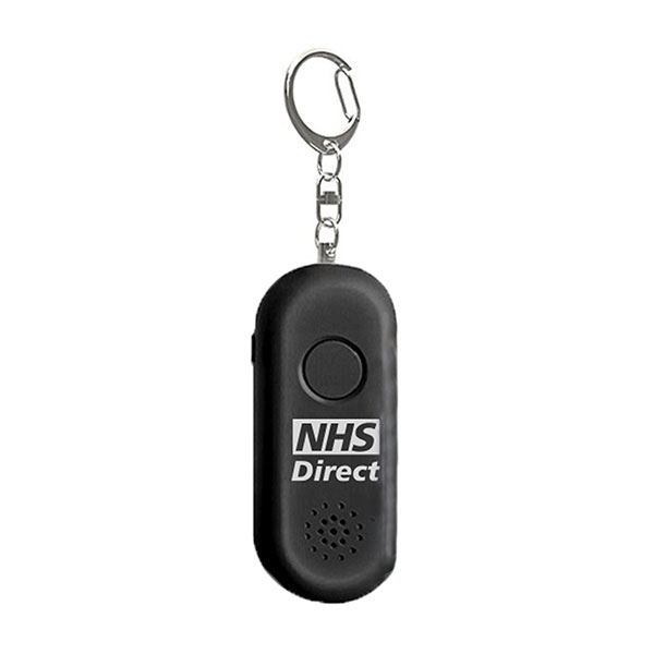 Personal Alarm Key Ring with Torch - Full Colour