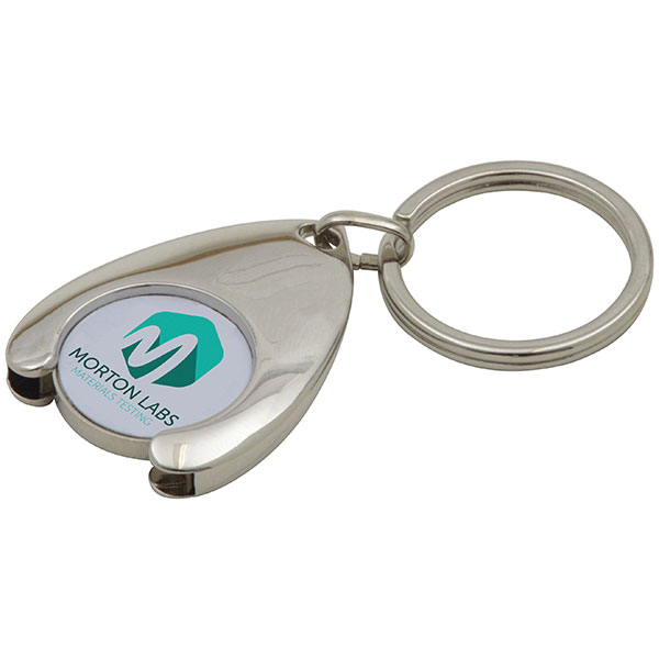 Wishbone Shaped Trolley Token Key Ring