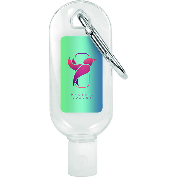 30ml Hand Sanitiser with Carabiner Clip