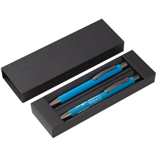 Ergo Soft Feel Ballpen and Mechanical Pencil Set - Engraved