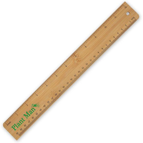 Bamboo Ruler 30cm - Full Colour