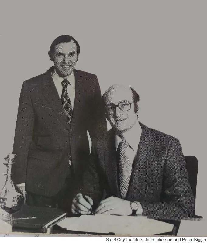 John Ibberson & Peter Biggin founders of Steel City Marketing Ltd.