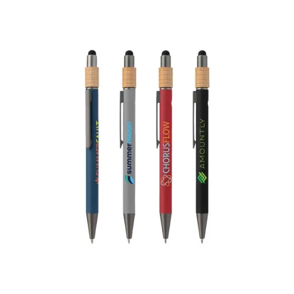 Recycled Aluminium Spinner Pen with Stylus