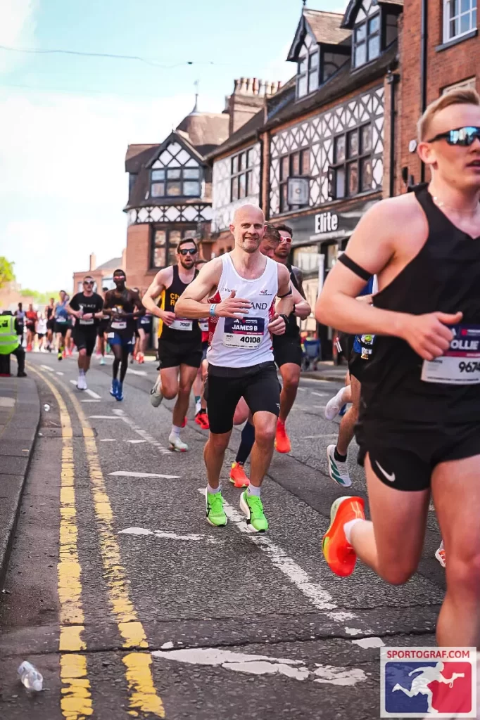 James Biggin at the Manchester Marathon 2026