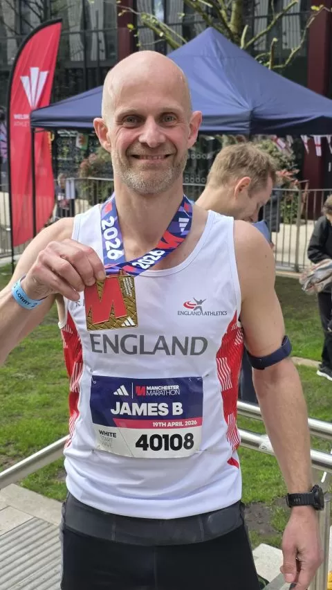 James Biggin MD of Steel City Finishes the Manchester Marathon 2026