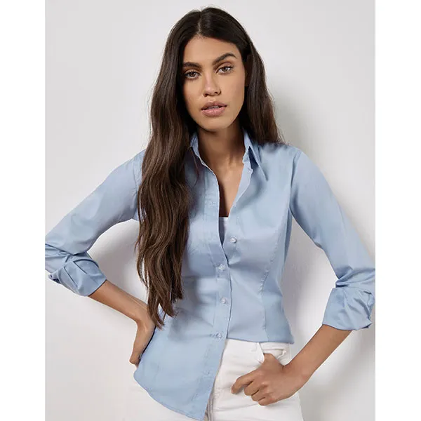 Kustom Kit Long Sleeve Premium Oxford Shirt - Women's