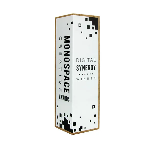 Metal Wrap Oak Column Award