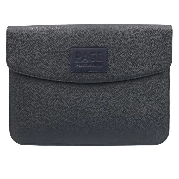 Pebbled Leather Laptop Sleeve