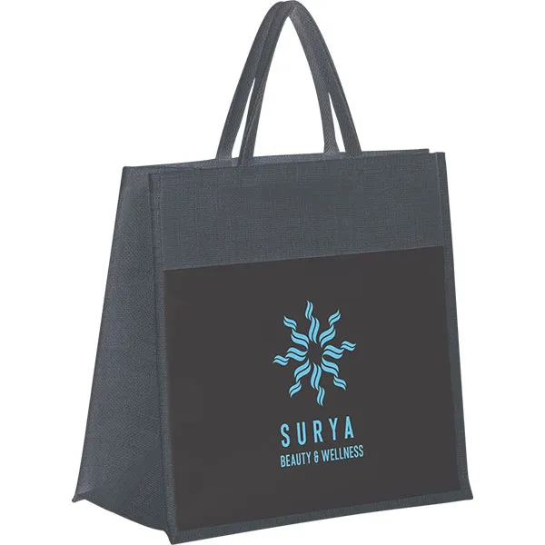 Windsor Jute Shopper - Spot Colour