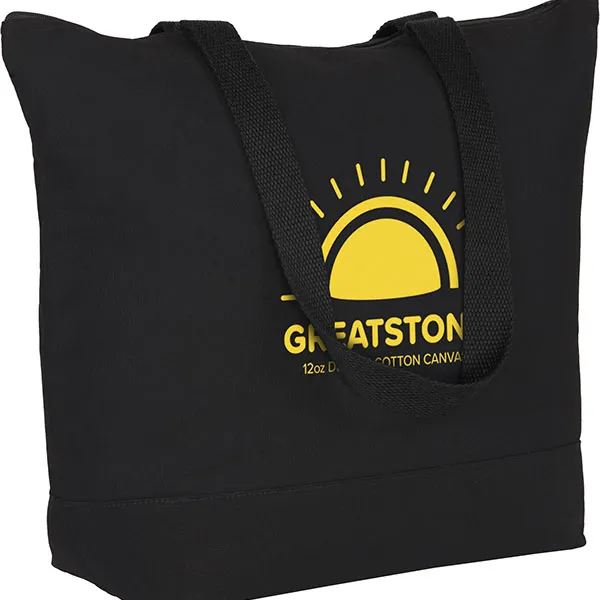 Greatstone 12oz Cotton Deluxe Tote Bag - Spot Colour