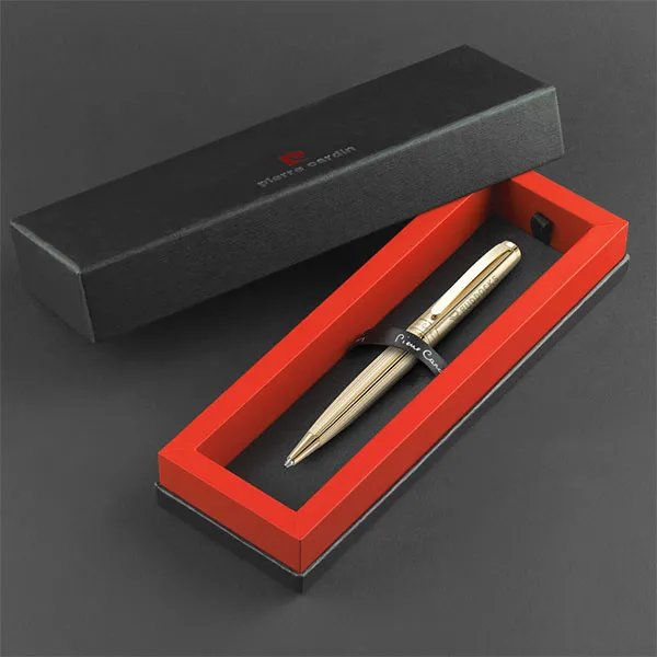 Pierre Cardin Lustrous Rollerpen With Box - Gold