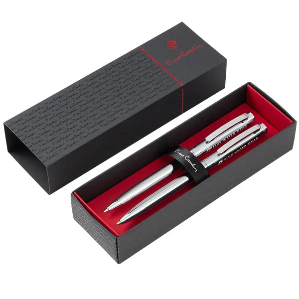 Pierre Cardin Moulin Pen Set With Box - Spot Colour