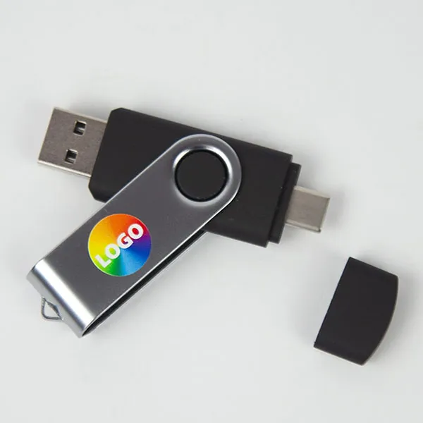 Dual Twister 8GB USB Flash Drive - Full Colour